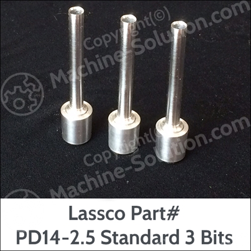 Lassco PD14-2.5 Standard 1/4in Package of 3 Drill Bits (2.5in Drilling Capacity)
