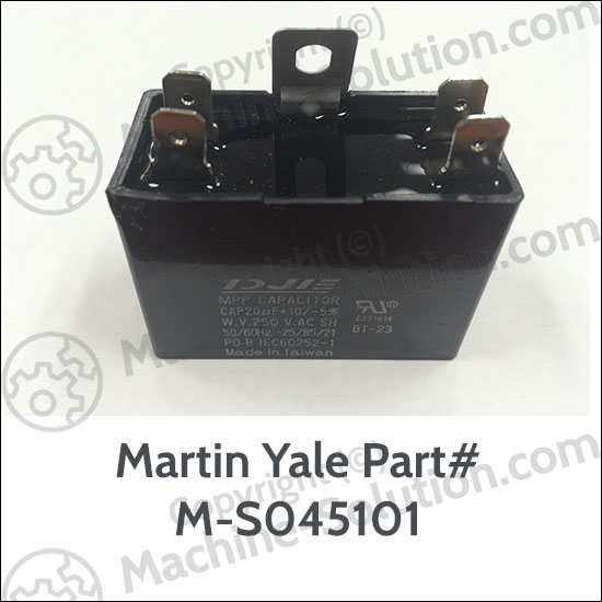 Martin Yale M-S045101 CAPACITOR 220V/20 MF Martin Yale M-S045101 CAPACITOR 220V/20 MF