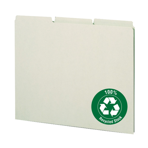 Smead 50334 Manila and Pressboard Guides, Blank Tab Classification Folders