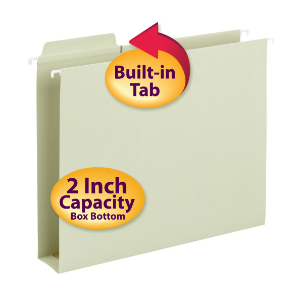 Smead 64201 FasTab Hanging Box Bottom Folders File Pocket