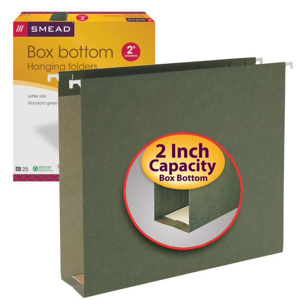 Smead 64259 Hanging Box Bottom Folders (Bundle: 5 BX) Fastener Folders