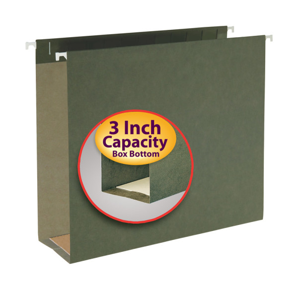 Smead 64279 Hanging Box Bottom Folders (Bundle: 5 BX) Fastener Folders