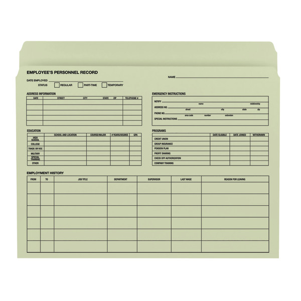 Smead 77000 Employee Record File Folder (Bundle: 5 PK) Hanging Folders