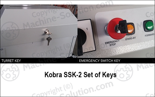 Kobra SSK-2 One set of keys (one emergency key and one turret key)