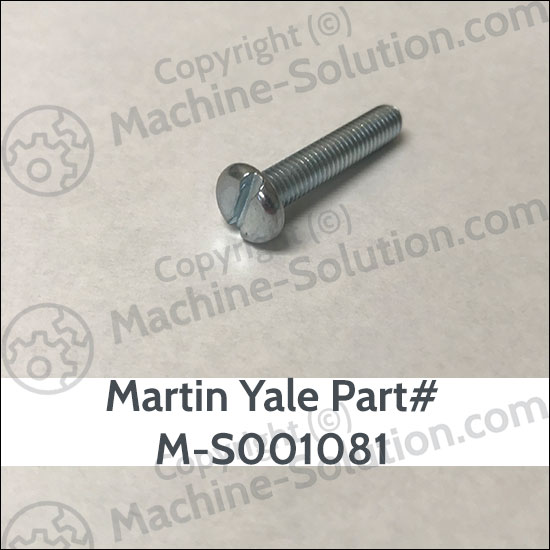Martin Yale M-S001081 10-32X1 SLOT PAN HD. Martin Yale M-S001081 10-32X1 SLOT PAN HD.