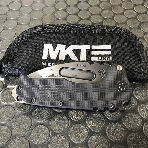 Medford Praetorian Scout M/P D2 Tanto PVD Blade G10 Black Handles Knife Serial 97-001 - MKM30DPT-0808-SPCP-BP 97-001