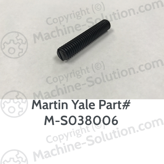 Martin Yale M-S038006 5/16-18X1 3/4SL.OVAL Martin Yale M-S038006 5/16-18X1 3/4SL.OVAL